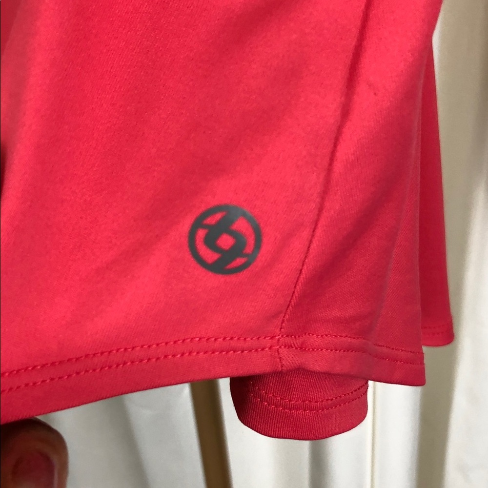 Lija Coral Pink Active Tennis Skort Pleated Sz L (A2) - Picture 2 of 9